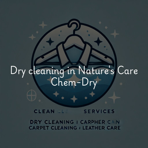 Dry cleaning services Nature's Care Chem-Dry