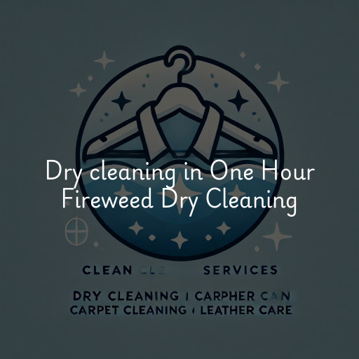 Dry cleaning services One Hour Fireweed Dry Cleaning