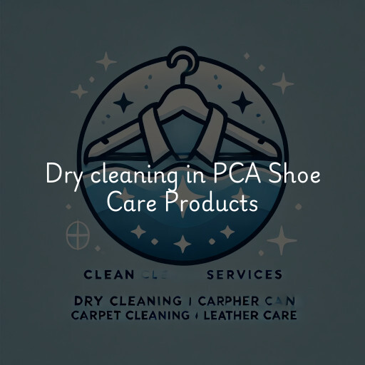 Dry cleaning services PCA Shoe Care Products