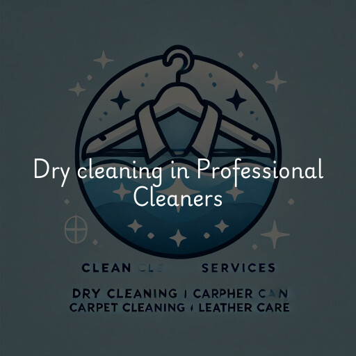 Dry cleaning services Professional Cleaners