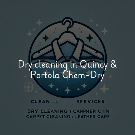 Dry cleaning services Quincy & Portola Chem-Dry