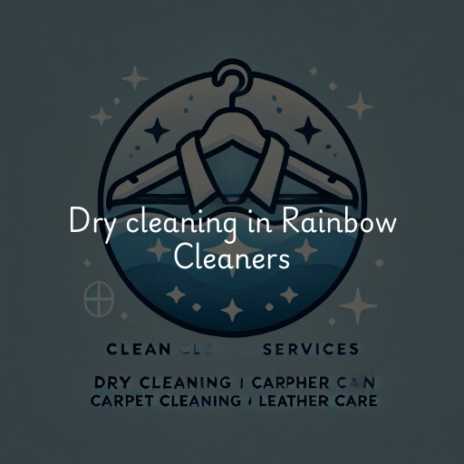 Dry cleaning services Rainbow Cleaners