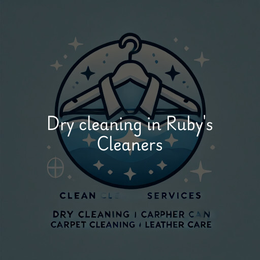 Dry cleaning services Ruby's Cleaners