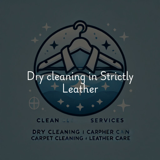 Dry cleaning services Strictly Leather