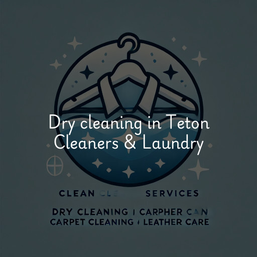 Dry cleaning services Teton Cleaners & Laundry