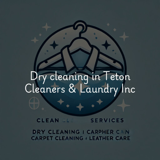 Dry cleaning services Teton Cleaners & Laundry Inc