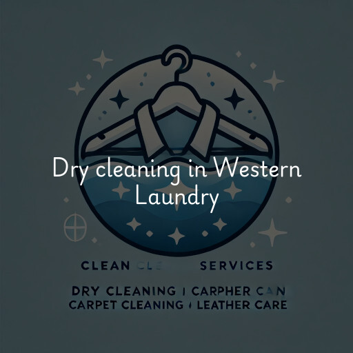 Dry cleaning services Western Laundry