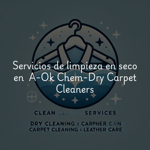 Servicios de limpieza en seco en A-Ok Chem-Dry Carpet Cleaners