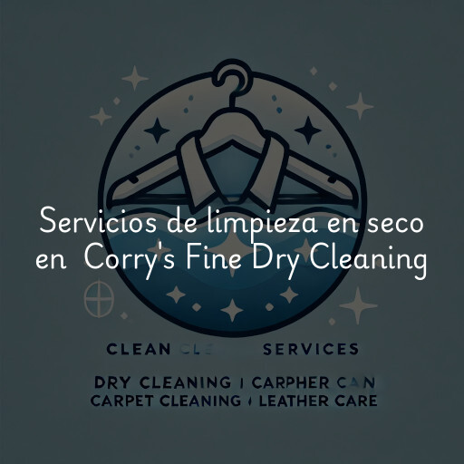 Servicios de limpieza en seco en Corry's Fine Dry Cleaning