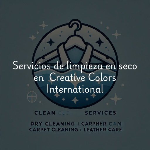 Servicios de limpieza en seco en Creative Colors International