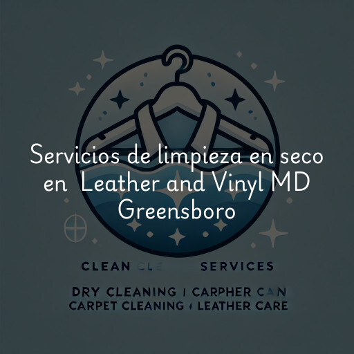 Servicios de limpieza en seco en Leather and Vinyl MD Greensboro