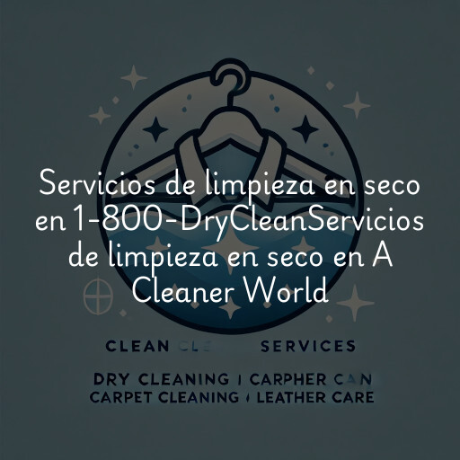 Servicios de limpieza en seco en