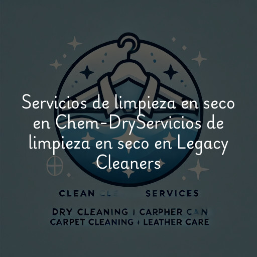 Servicios de limpieza en seco en