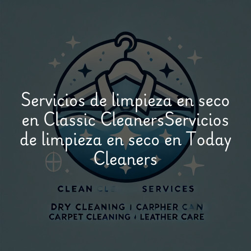 Servicios de limpieza en seco en