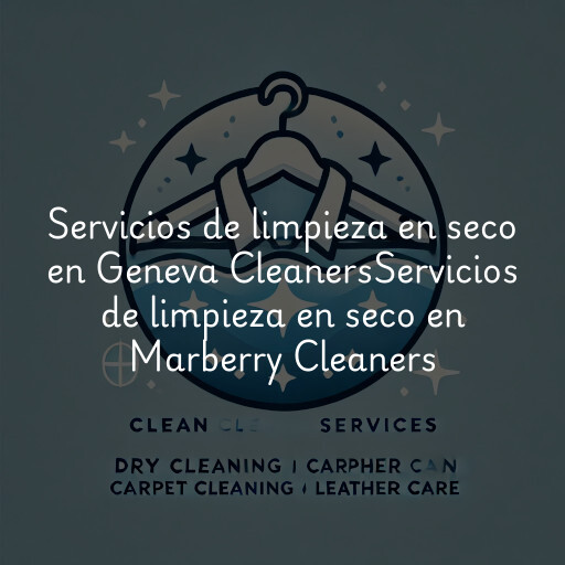 Servicios de limpieza en seco en