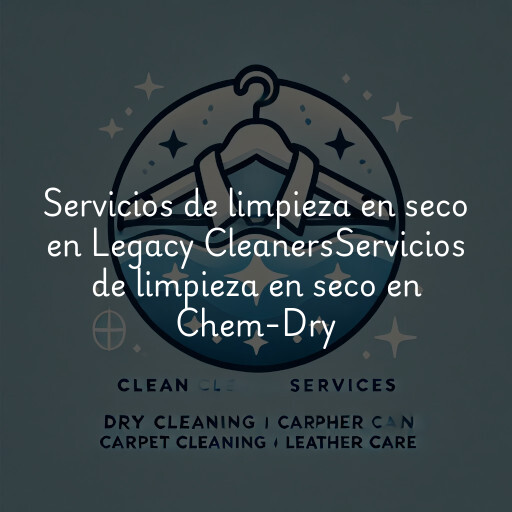 Servicios de limpieza en seco en