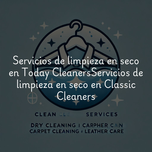 Servicios de limpieza en seco en