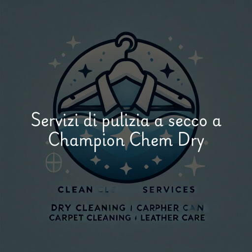 Servizi di pulizia a secco a Champion Chem Dry