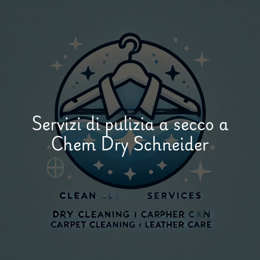 Servizi di pulizia a secco a Chem Dry Schneider