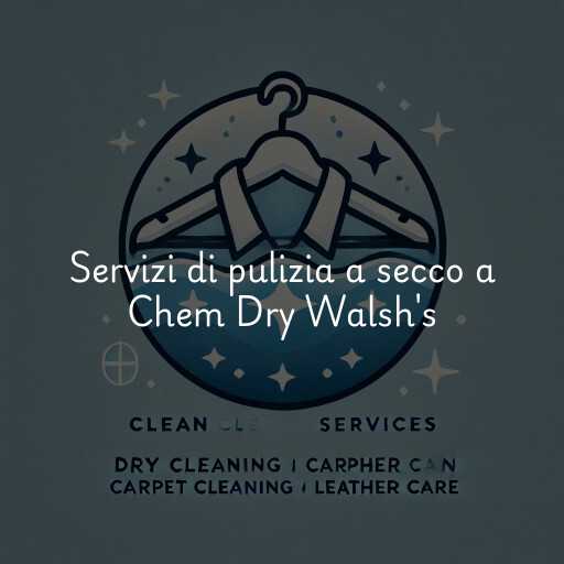 Servizi di pulizia a secco a Chem Dry Walsh's