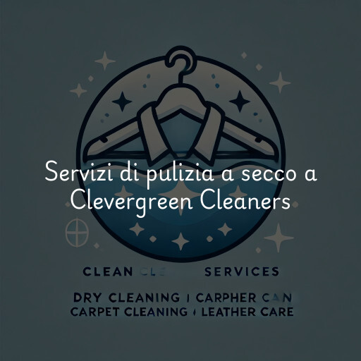 Servizi di pulizia a secco a Clevergreen Cleaners