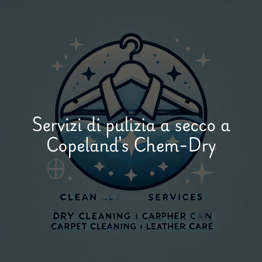 Servizi di pulizia a secco a Copeland's Chem-Dry