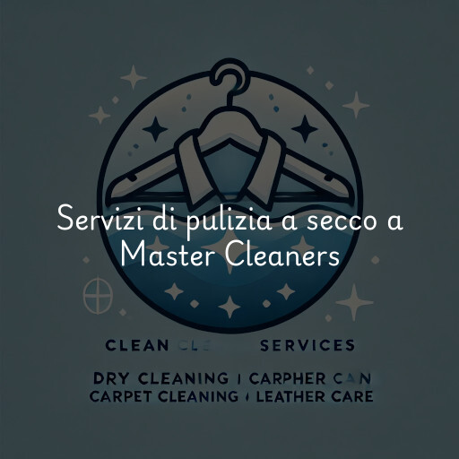 Servizi di pulizia a secco a Master Cleaners