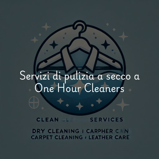 Servizi di pulizia a secco a One Hour Cleaners