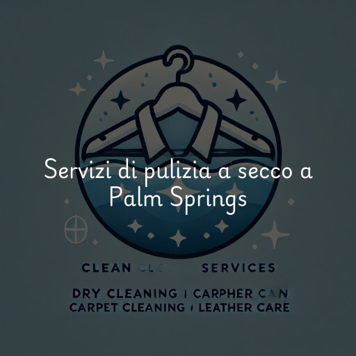 Servizi di pulizia a secco a Palm Springs