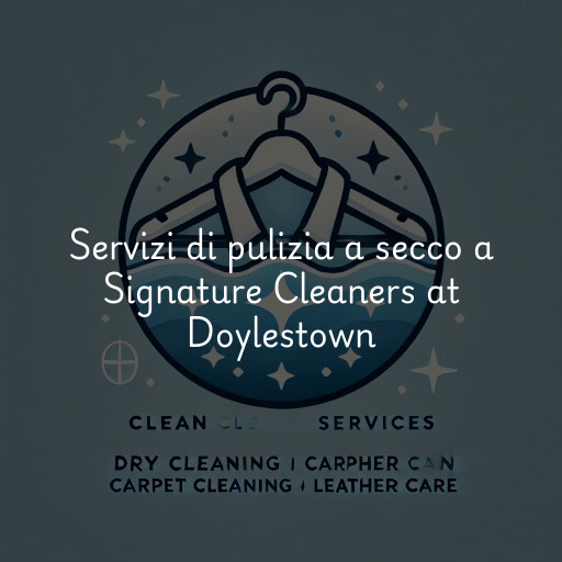 Servizi di pulizia a secco a Signature Cleaners at Doylestown